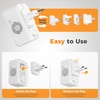 image:imageTESSAN 220V to 110V Voltage Converter US to Europe Universal Travel Adapter with 4 USB Ports 2 USBC 2 AC and EUUKJPFR Power Plug Adaptor International Step Down Transformer