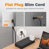 image:imageTESSAN Power Strip Surge Protector 15FT Flat Plug Extension Cord with 8 Outlets 3 USB Charger1 USB C 1080 Joules Protection Wall Mountable Charging Station for Home Office Dorm BlackBlack