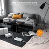 image:imageTESSAN Power Strip Surge Protector 15FT Flat Plug Extension Cord with 8 Outlets 3 USB Charger1 USB C 1080 Joules Protection Wall Mountable Charging Station for Home Office Dorm BlackGray