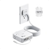 image:imageTESSAN Surge Protector Extension Cord 5Ft Flat Plug Power Strip with 4 Outlets 4 USB Ports1 USB C 20W USB C Cable USB Charger 1050 Joules Protection Suitable for Home Office Dorm BlackGray