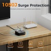 image:imageTESSAN Surge Protector Extension Cord 5Ft Flat Plug Power Strip with 4 Outlets 4 USB Ports1 USB C 20W USB C Cable USB Charger 1050 Joules Protection Suitable for Home Office Dorm BlackBlack