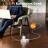 image:imageTESSAN Surge Protector Extension Cord 5Ft Flat Plug Power Strip with 4 Outlets 4 USB Ports1 USB C 20W USB C Cable USB Charger 1050 Joules Protection Suitable for Home Office Dorm BlackGray