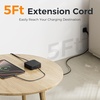 image:imageTESSAN Surge Protector Extension Cord 5Ft Flat Plug Power Strip with 4 Outlets 4 USB Ports1 USB C 20W USB C Cable USB Charger 1050 Joules Protection Suitable for Home Office Dorm BlackBlack
