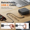 image:imageTESSAN Surge Protector Extension Cord 5Ft Flat Plug Power Strip with 4 Outlets 4 USB Ports1 USB C 20W USB C Cable USB Charger 1050 Joules Protection Suitable for Home Office Dorm BlackBlack